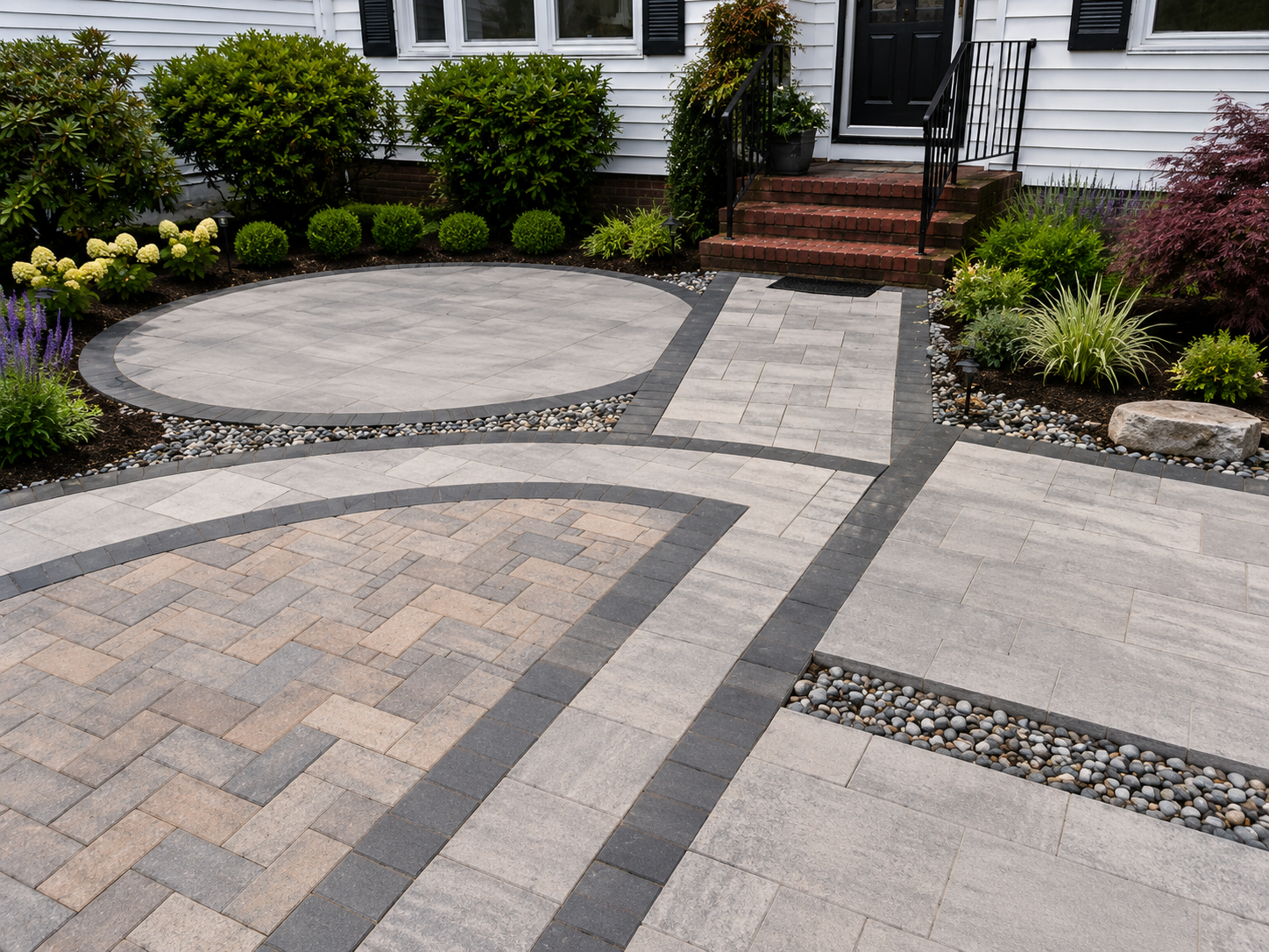 Area after hardscape work